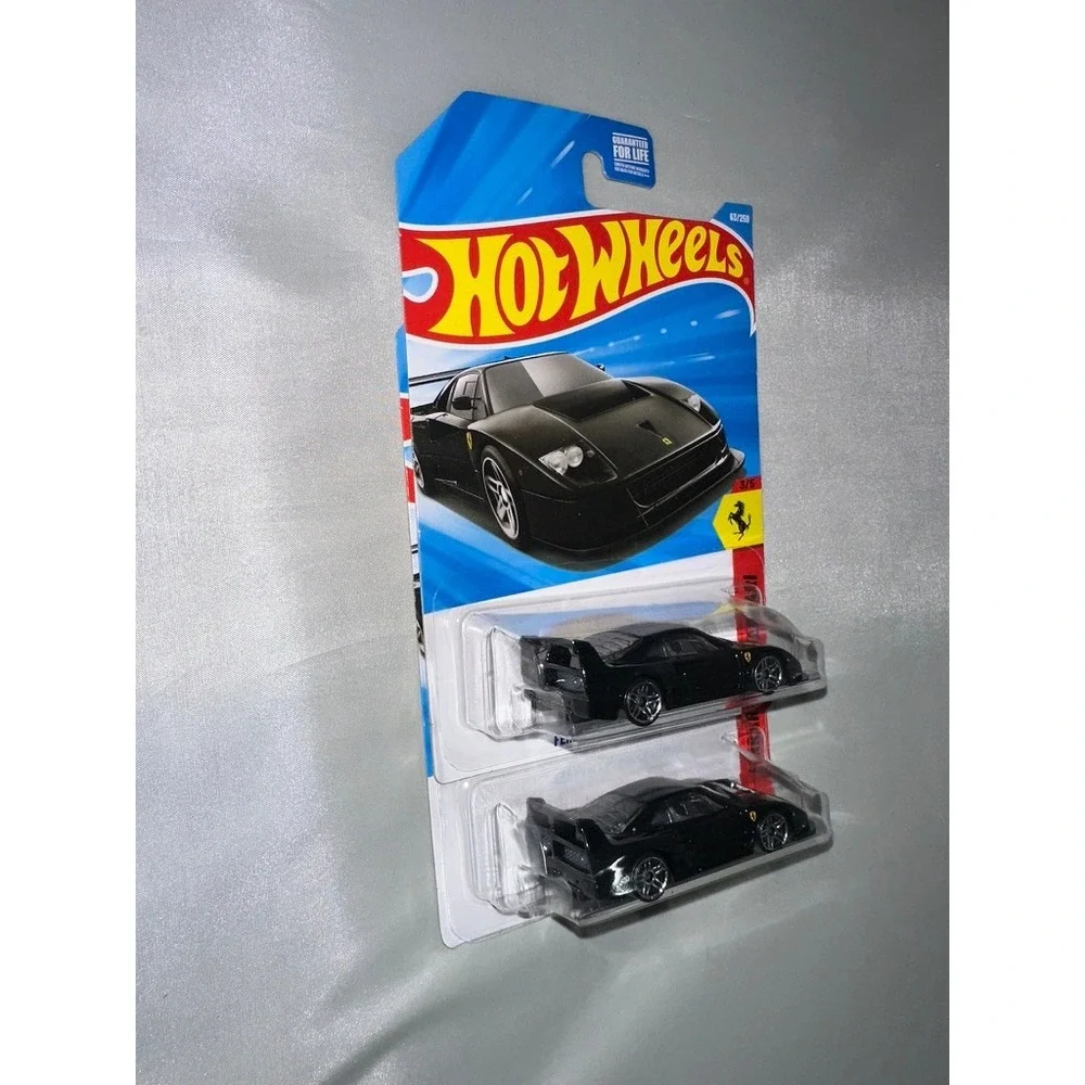 Hot Wheels Ferrari F40 Competizione Black 63/250 2024 Mainline Lot of 2 New